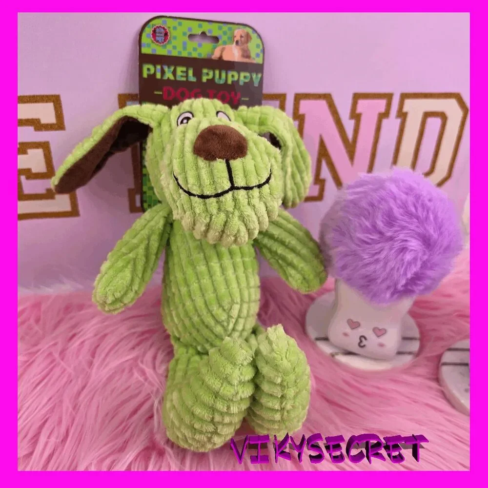 ❤️ NWT Pixel Puppy Dog Toy Pet Toy #7373 ❤️